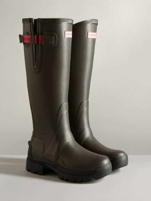 Hunter Women s Balmoral Side Adj 3mm Neo Boot Dark Slate Peppercorn Griggs Agri