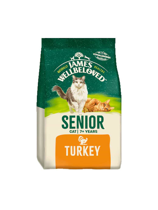 James Wellbeloved Senior Cat Dry Food Turkey And Rice 1.5KG