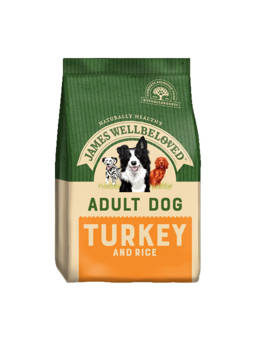 James wellbeloved senior shops turkey and rice 15kg