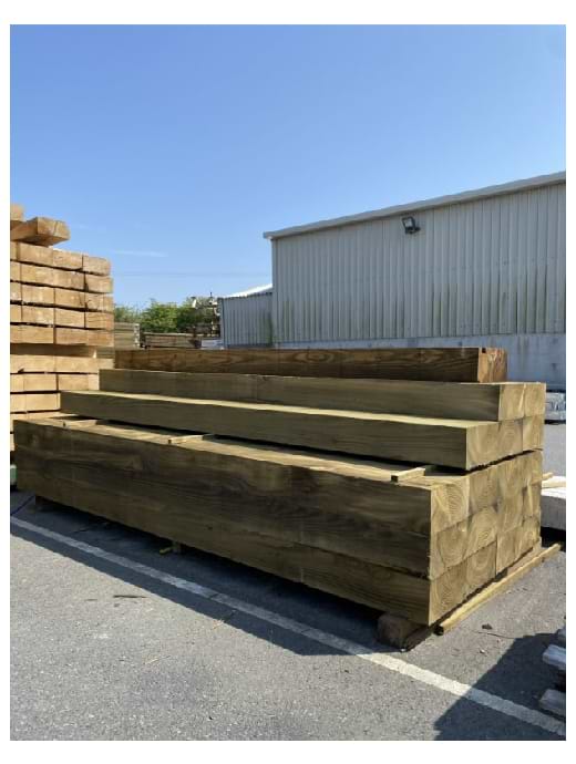Tanaslised sleeper 2.4m X 125 X 250