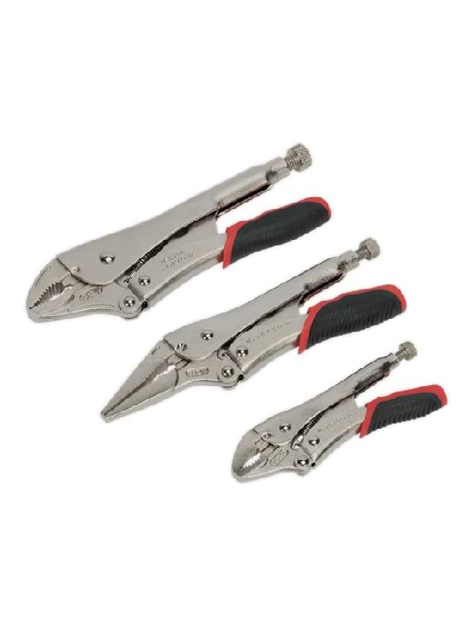Sealey 3pc Quick Release Locking Pliers Set
