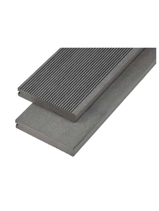 Cladco 4M Composite Solid Deck Board 150mmx25mm Stone Grey