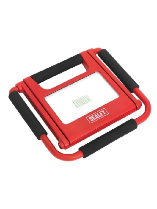 SEALEY Rechargeable Fold Flat Floodlight 20W SMD LED Lithium-ion
