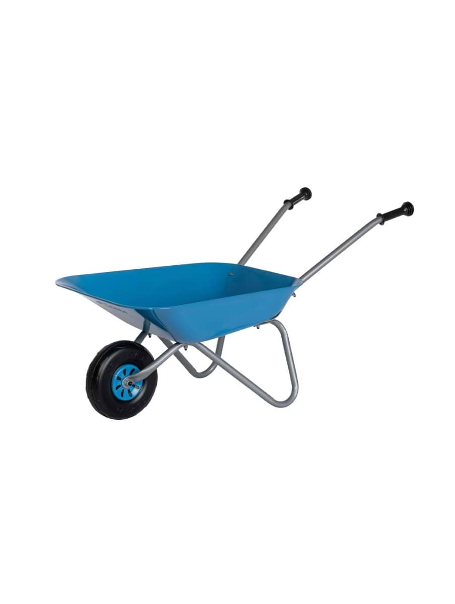 Rolly Toys Child's Blue Metal Wheelbarrow