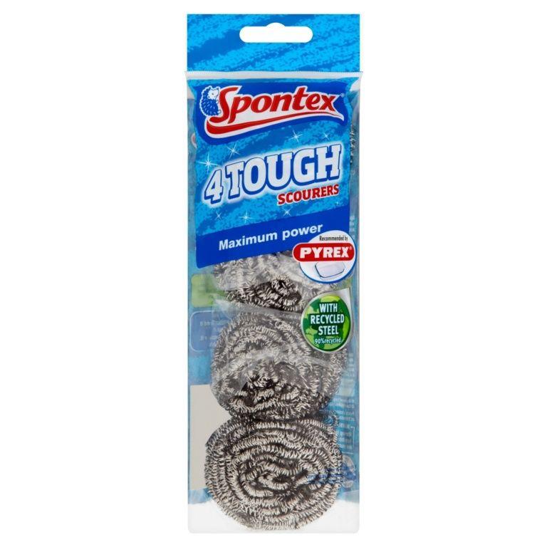 Spontex Tough Scourer 4 Pack