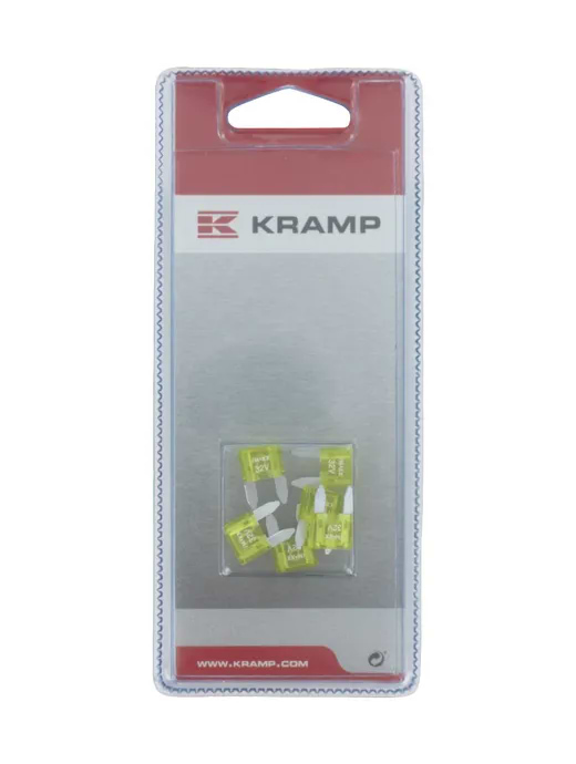 Kramp Mini blade Fuse 20A yellow (6x)