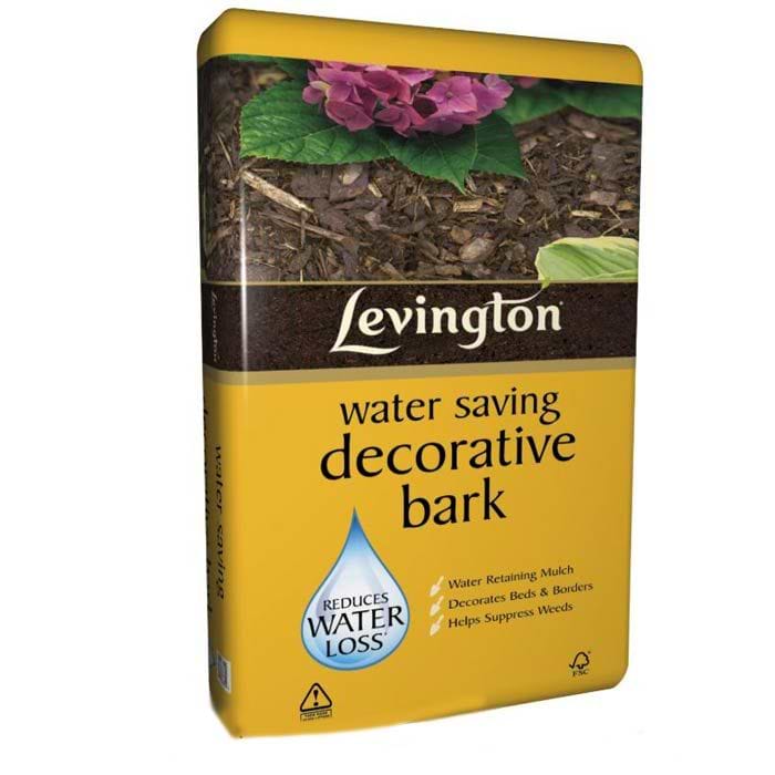 *LEV*Levington Water Saving Décor Bark 75l