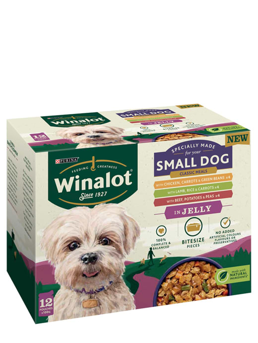 Winalot Small Dog Meaty Chunks Mixed in Jelly Wet Food Pouches 12 x 100g