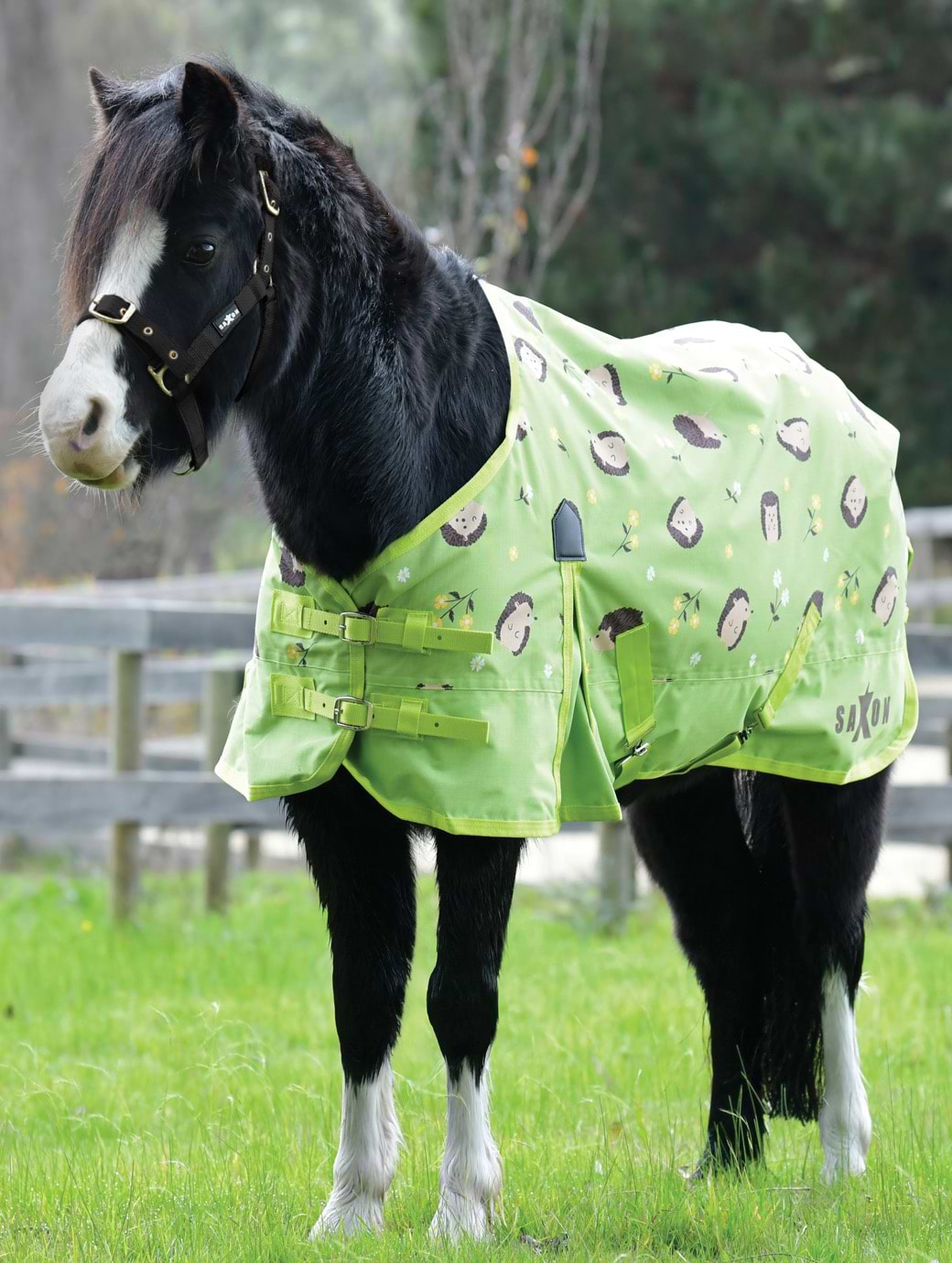 Saxon 600D Pony Standard Lite Hedgehogs & Flowers