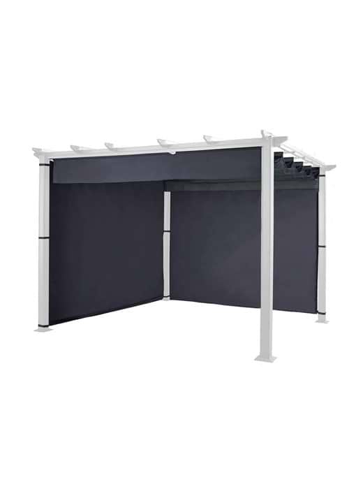 Hartman 3x3 Square Roma Pergola Curtains Grey
