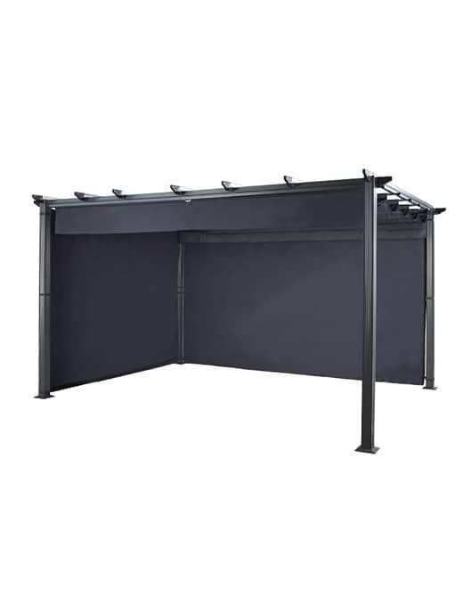 Hartman 3x4m Square Roma Pergola Curtains Grey
