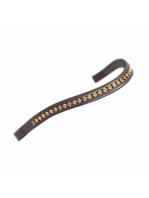 Velociti GARA Flower Diamante Browband - Havana