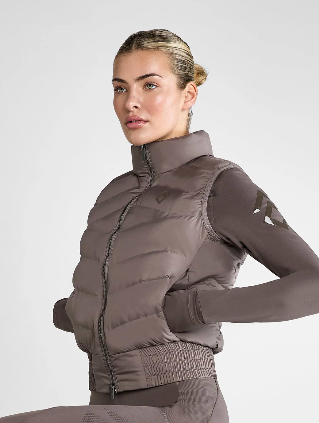 Aztec Diamond Fawn Lightweight Gilet