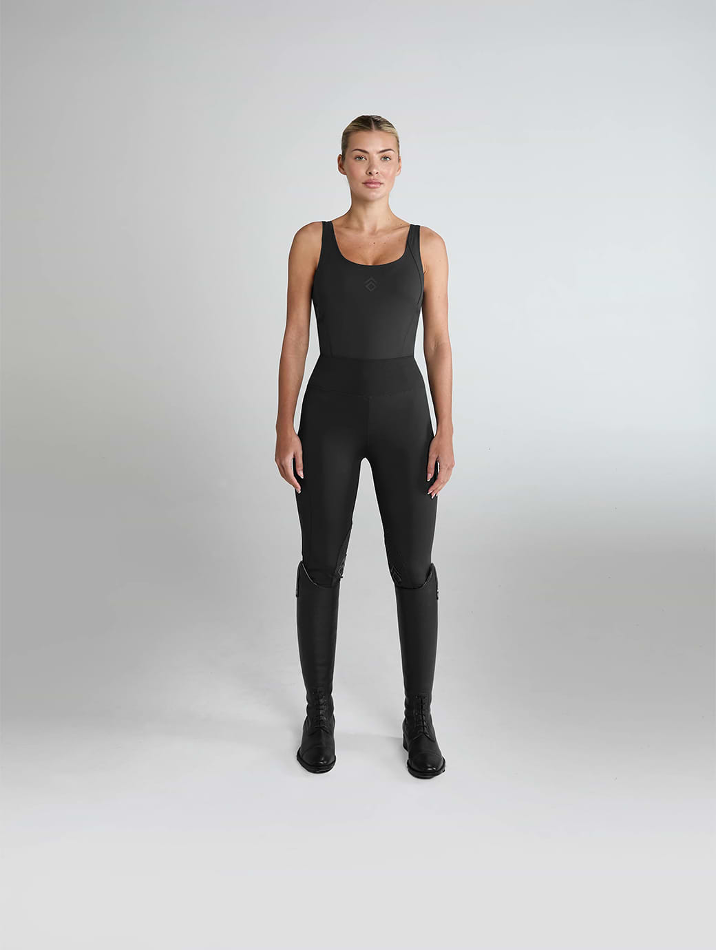 Aztec Diamond Black Essential Leggings Knee Grip
