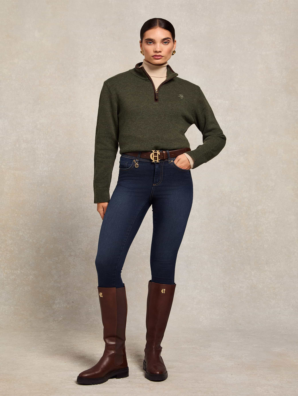 Holland Cooper Classic Skinny Jean Deep Indigo