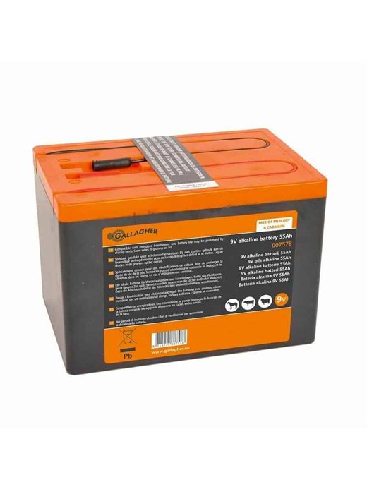 Gallagher 9V 55AH Battery Single 