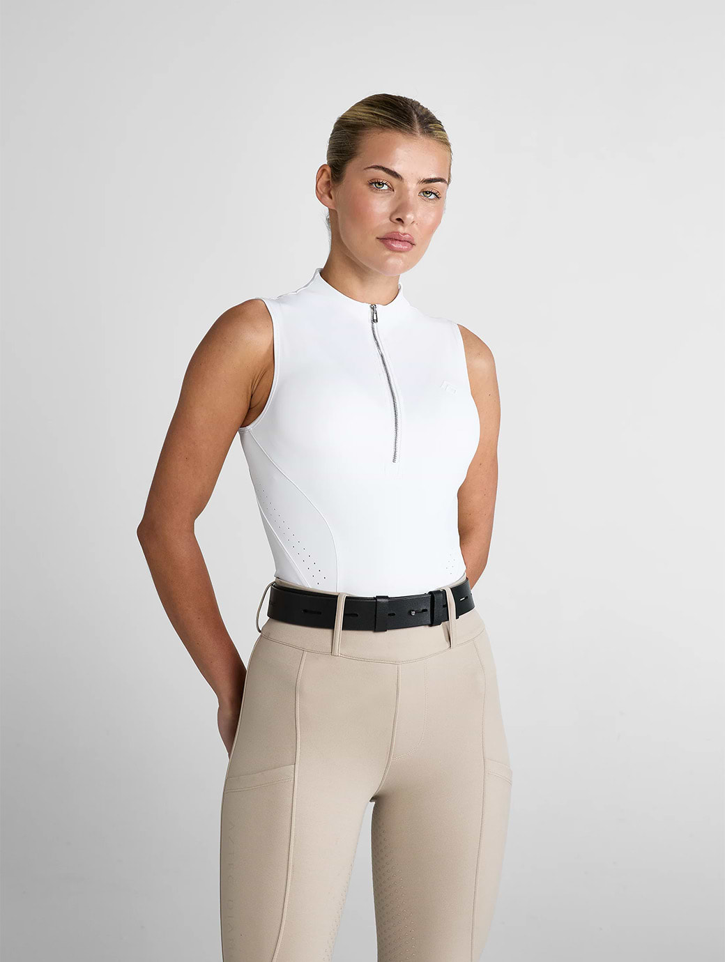 Aztec Diamond White Sleeveless Core Base Layer