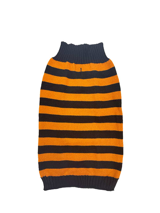 *AW23 desc req* Happy Pet Freddy Orange/Black Stripe Jumper
