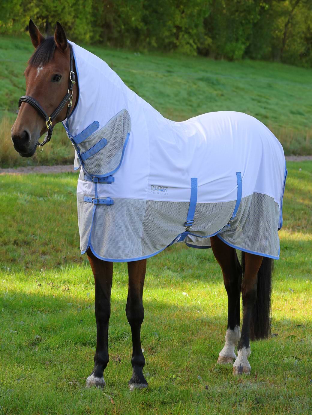 Shires Tempest Fly Mesh Combo Sky