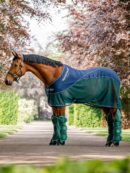 Horseware Signature Sport Cooler Navy/Hunter Green
