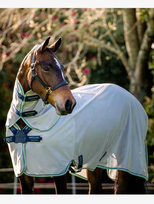 Horseware Amigo XL Bug Rug Lunar Rock/Navy & Hazel