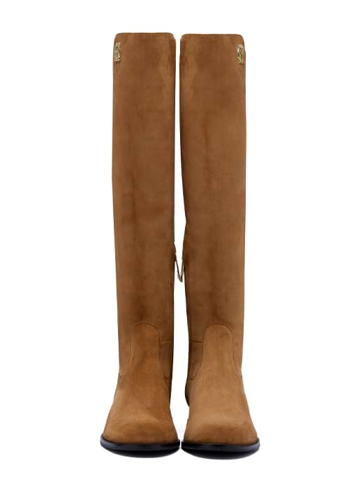 Tan suede knee boots new arrivals