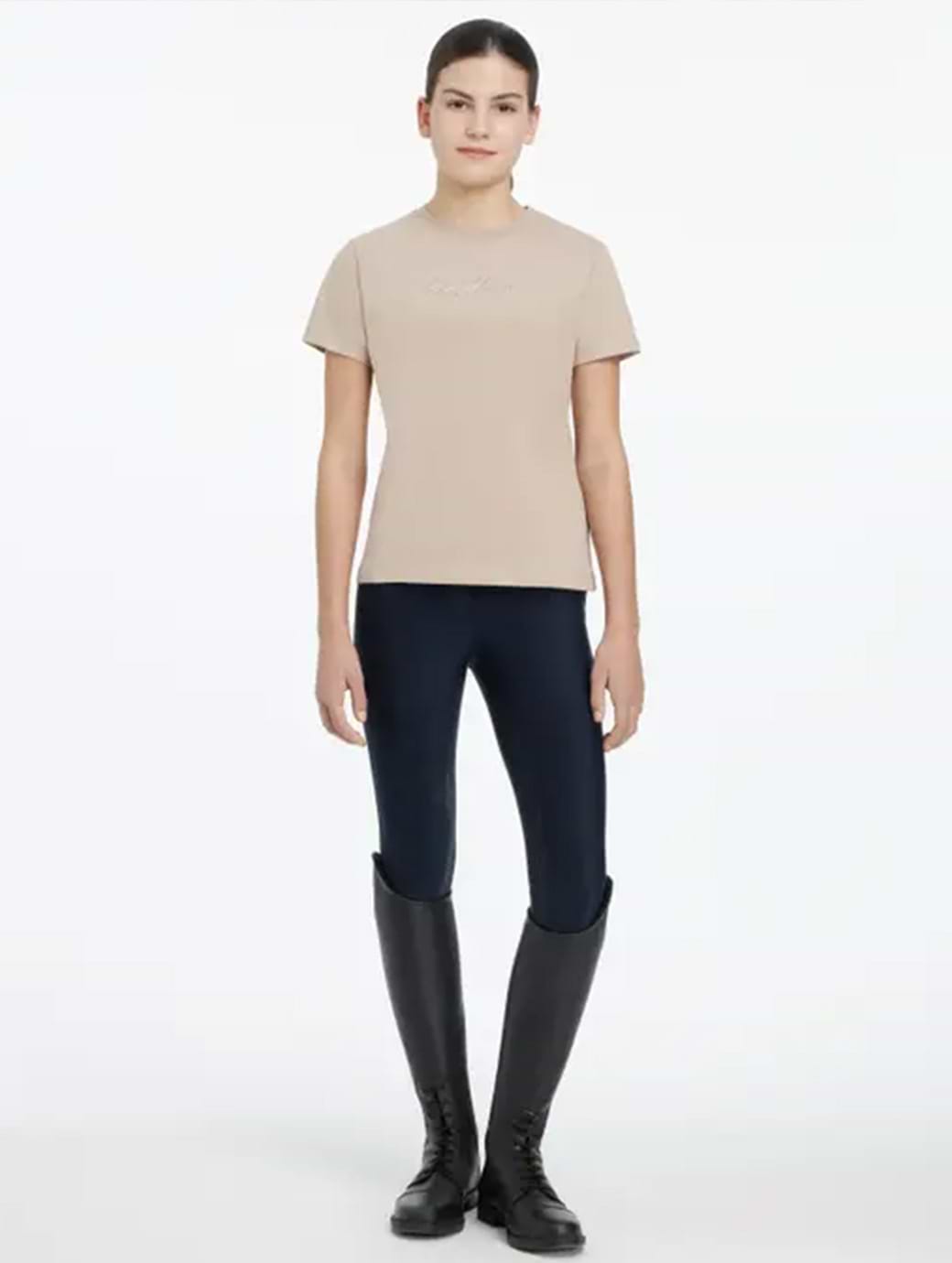 LeMieux Young Rider Arianna T-Shirt Almond