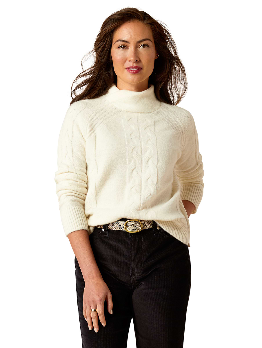 Ariat Women's Novato Sweater Vanilla Ice 