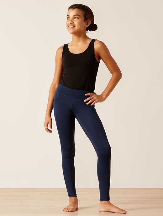 Ariat Youth EOS 2.0 Full Seat Tights Navy