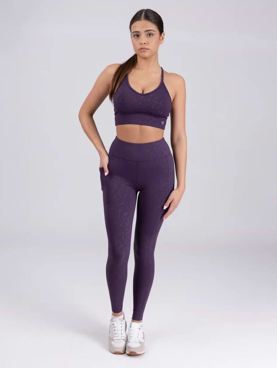 Aubrion Non Stop Riding Tights Purple
