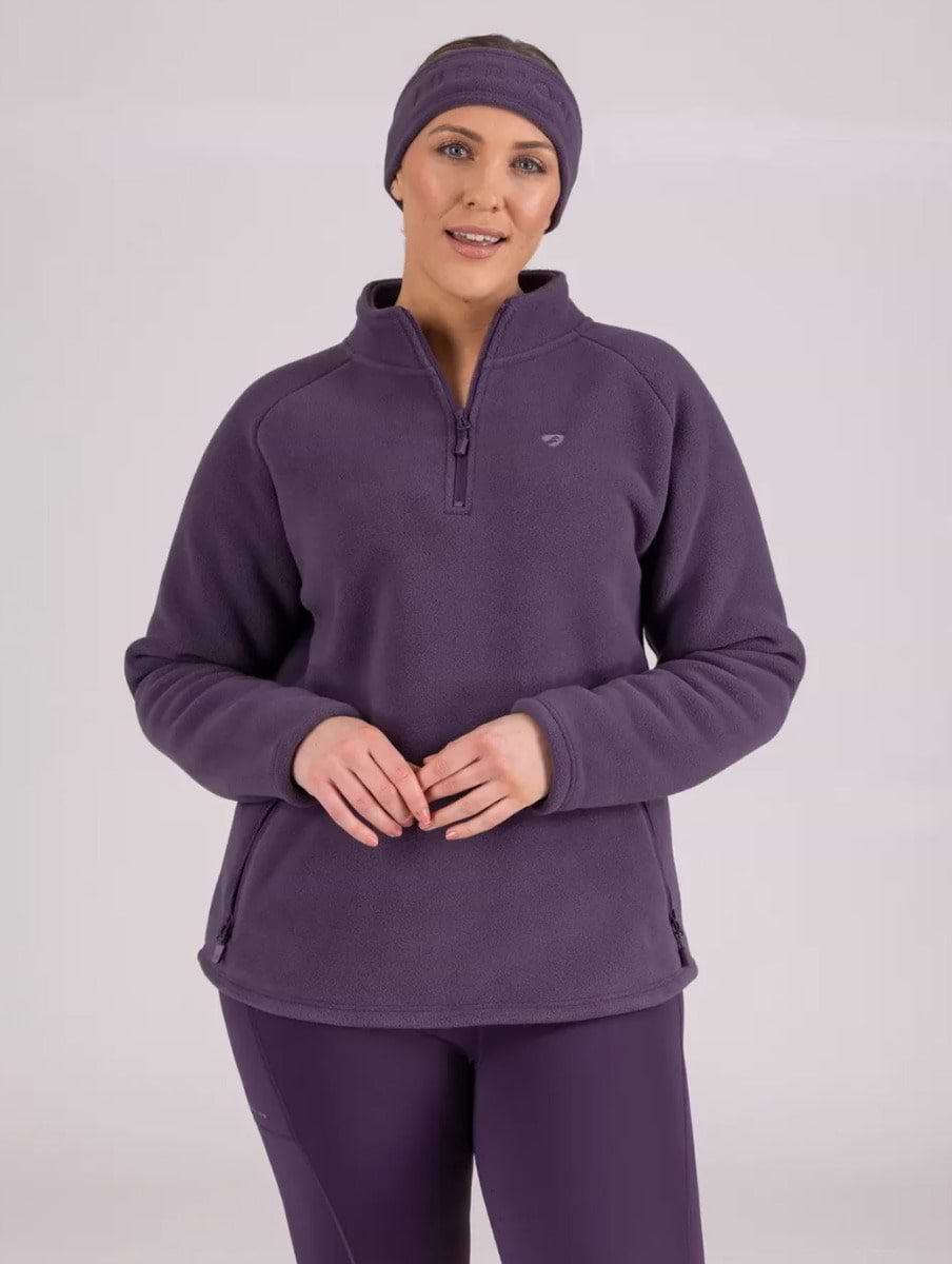 Aubrion Restore Half Zip Soft Fleece Purple