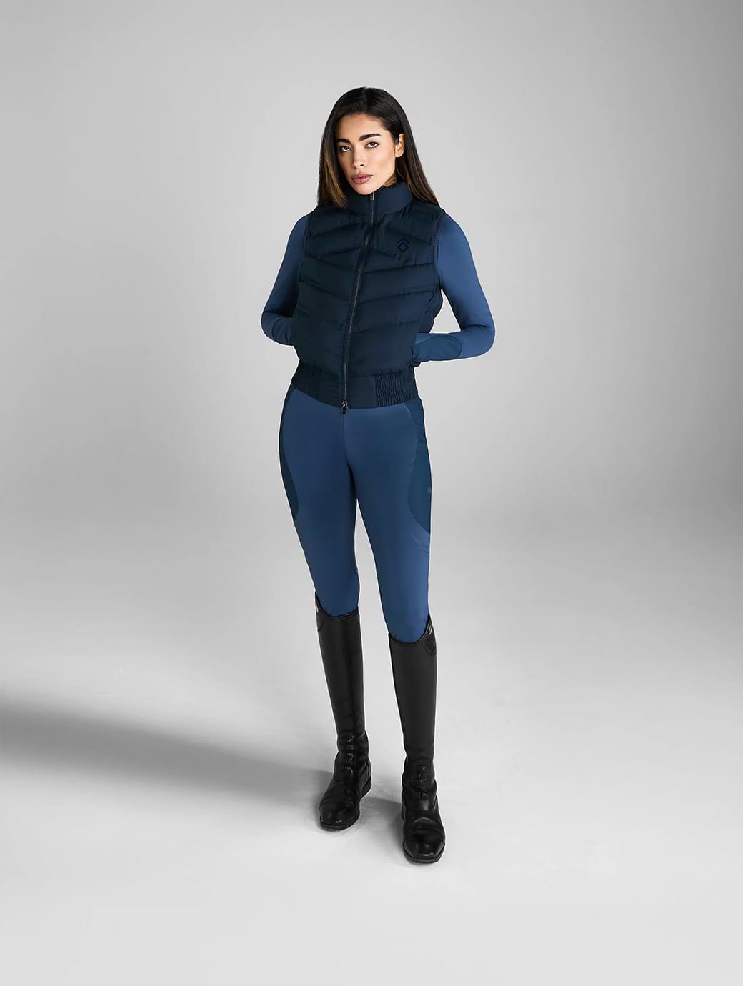 Aztec Diamond Lightweight Gilet Navy 
