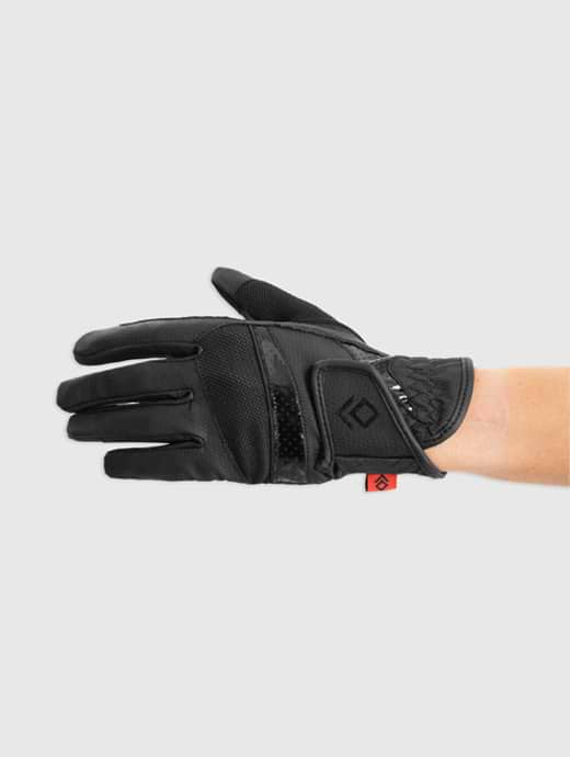 Aztec Diamond Patent Pro Grip Glove Standard Black