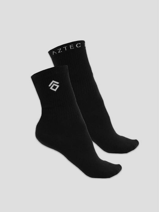 Aztec Diamond Sport Sock Two Pack Black