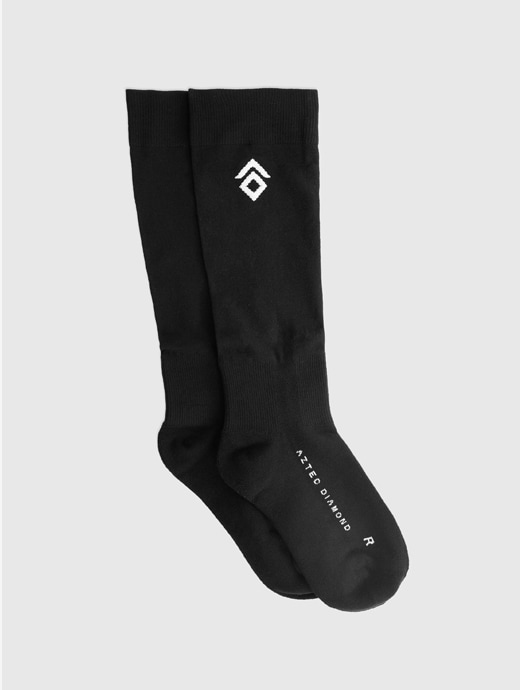 Aztec Diamond Underboot Sock Twin Pack Black