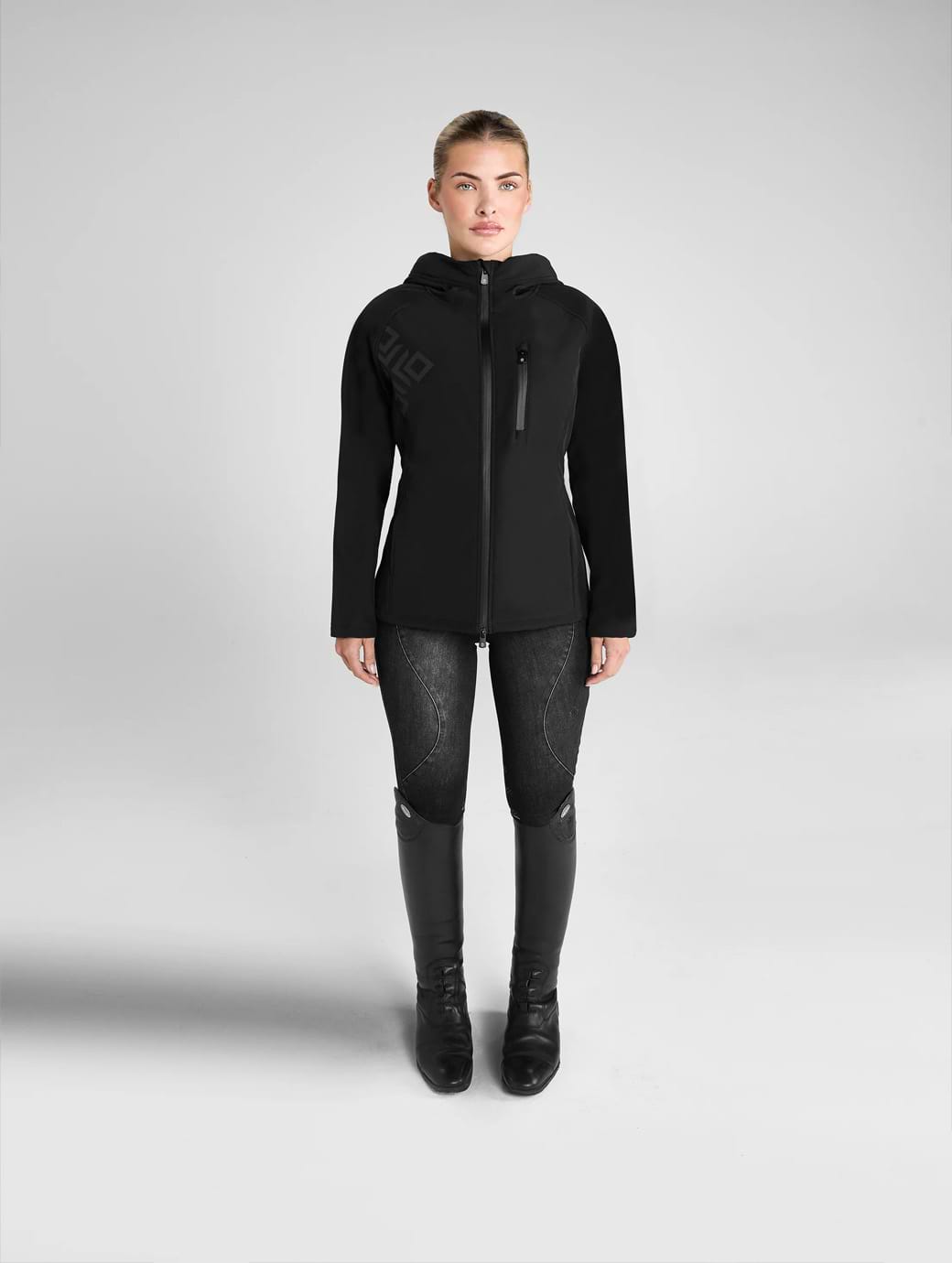 Aztec Diamond Black Premium Tech Jacket | Griggs Equestrian
