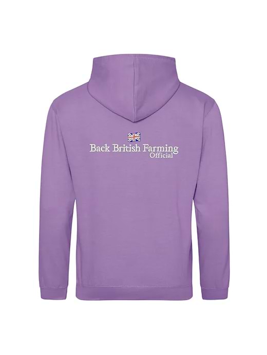 Back British Farming Classic Hoodie Digital Lavender