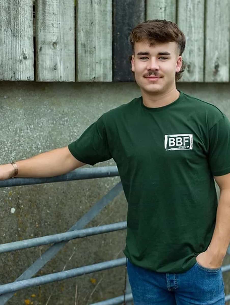 Back British Farming Men's T-shirt Forest Green
