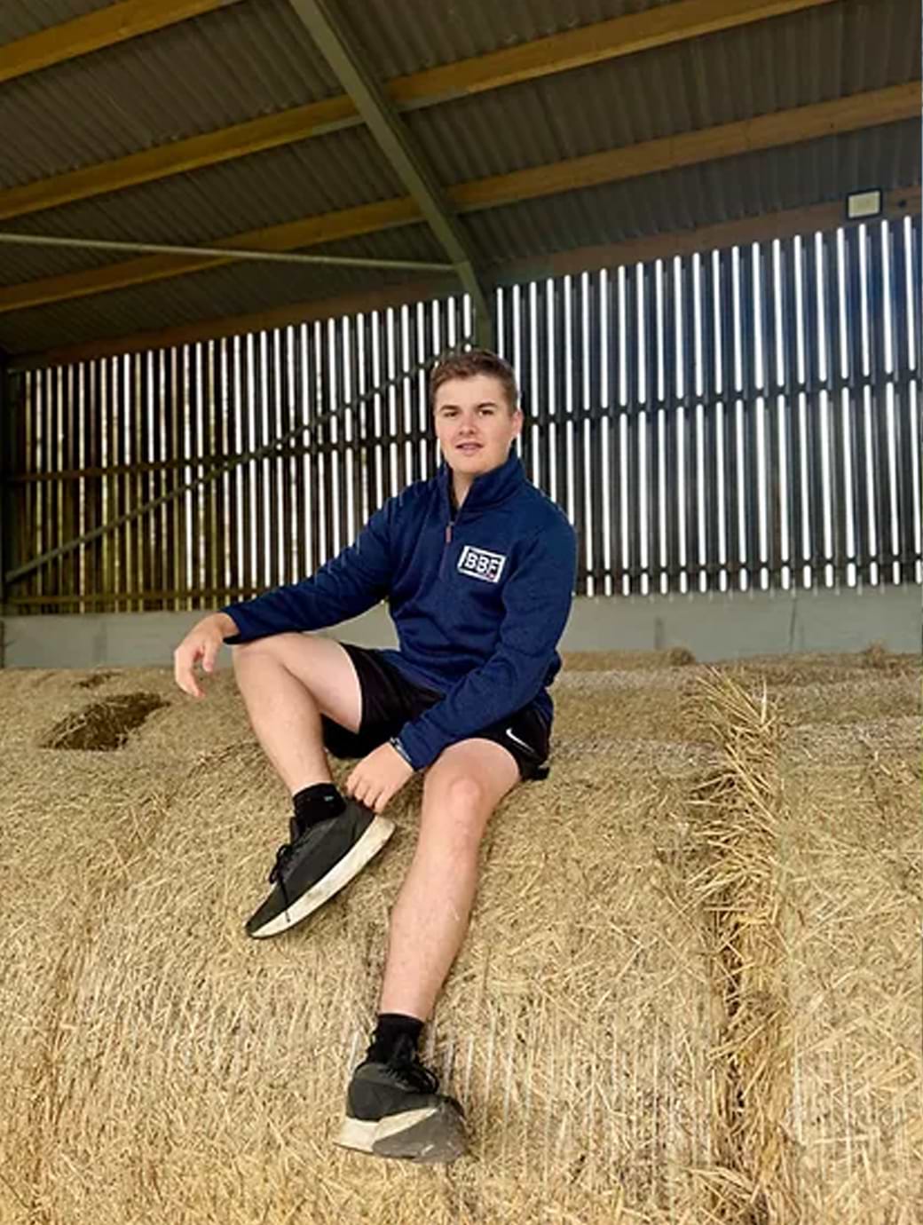 Back British Farming Unisex Countryman Quarter Zip Navy