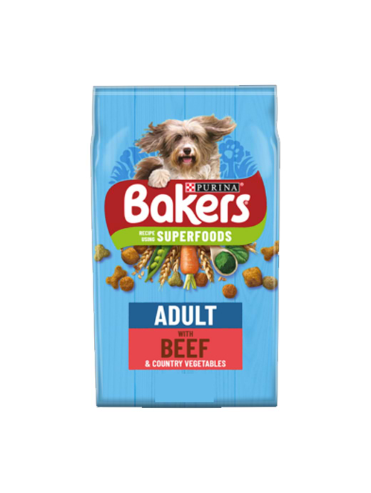 Bakers Complete Beef With Vegetables Dry Dog Food 14kg