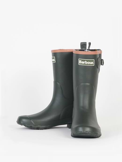 Barbour wellies kids red discount