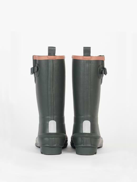 Barbour wellies kids olive shop