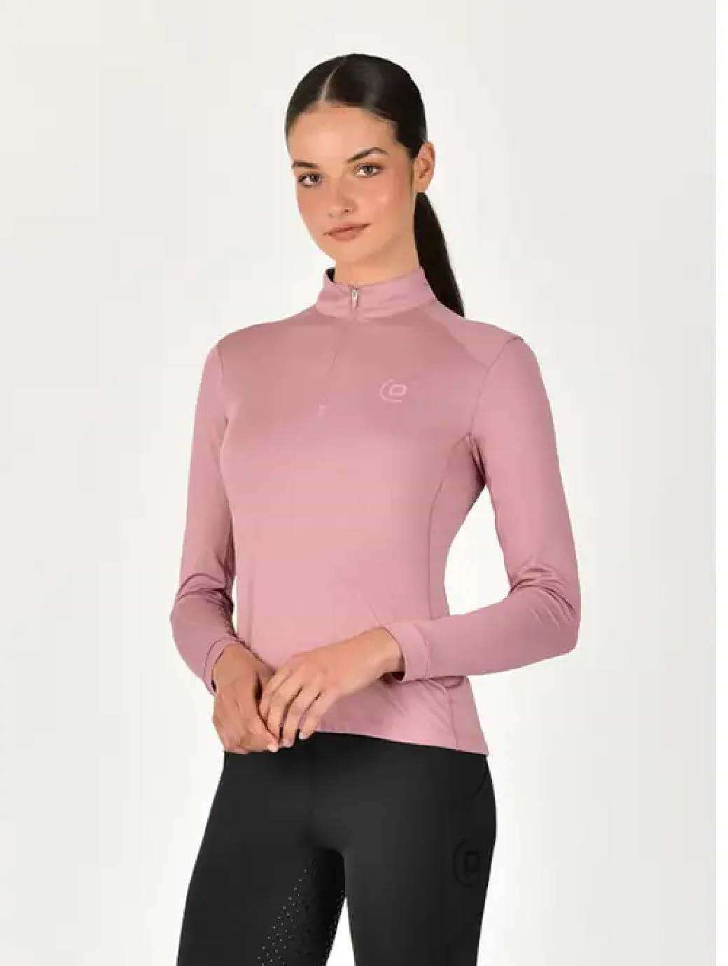 Dublin Breathable Long Sleeve Riding Top Blue Fog
