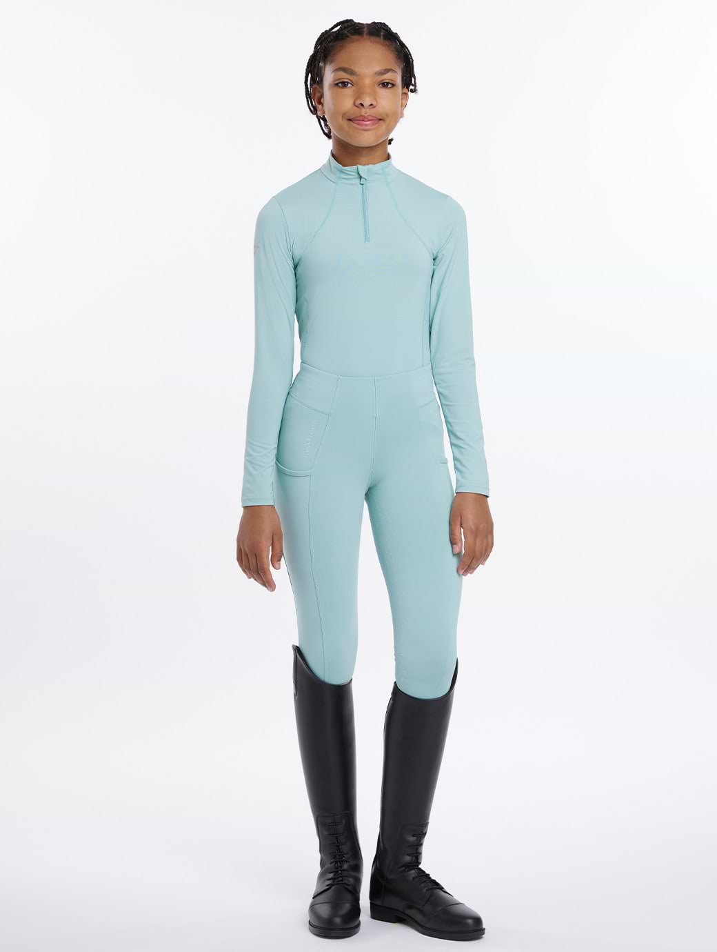 LeMieux Young Rider Base Layer Aqua