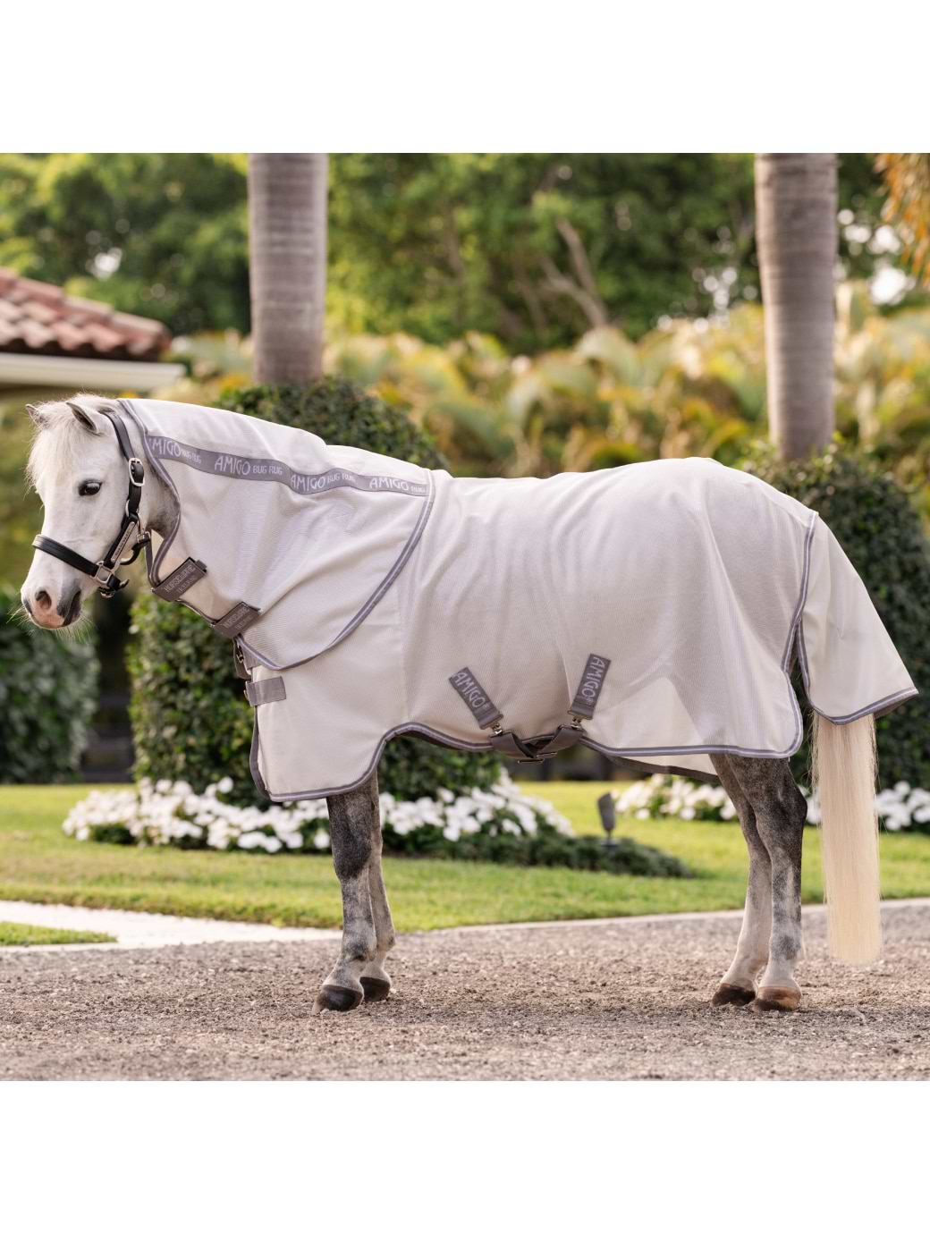 Horseware Amigo Bug Rug Plus Pony Silver/Titanium