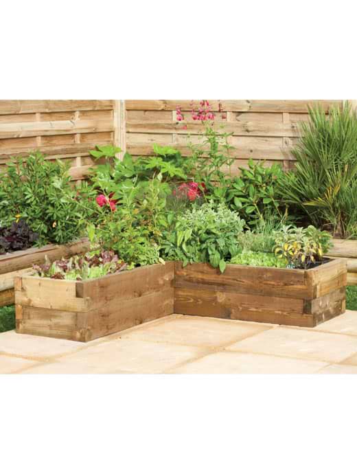 Forest Garden Caledonian Corner Raised Bed 