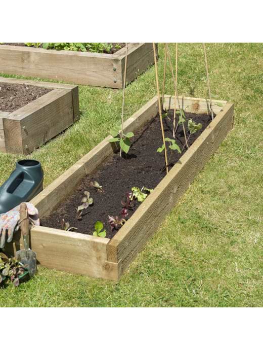 Forest Garden Caledonian Long Raise Bed - 90x180cm