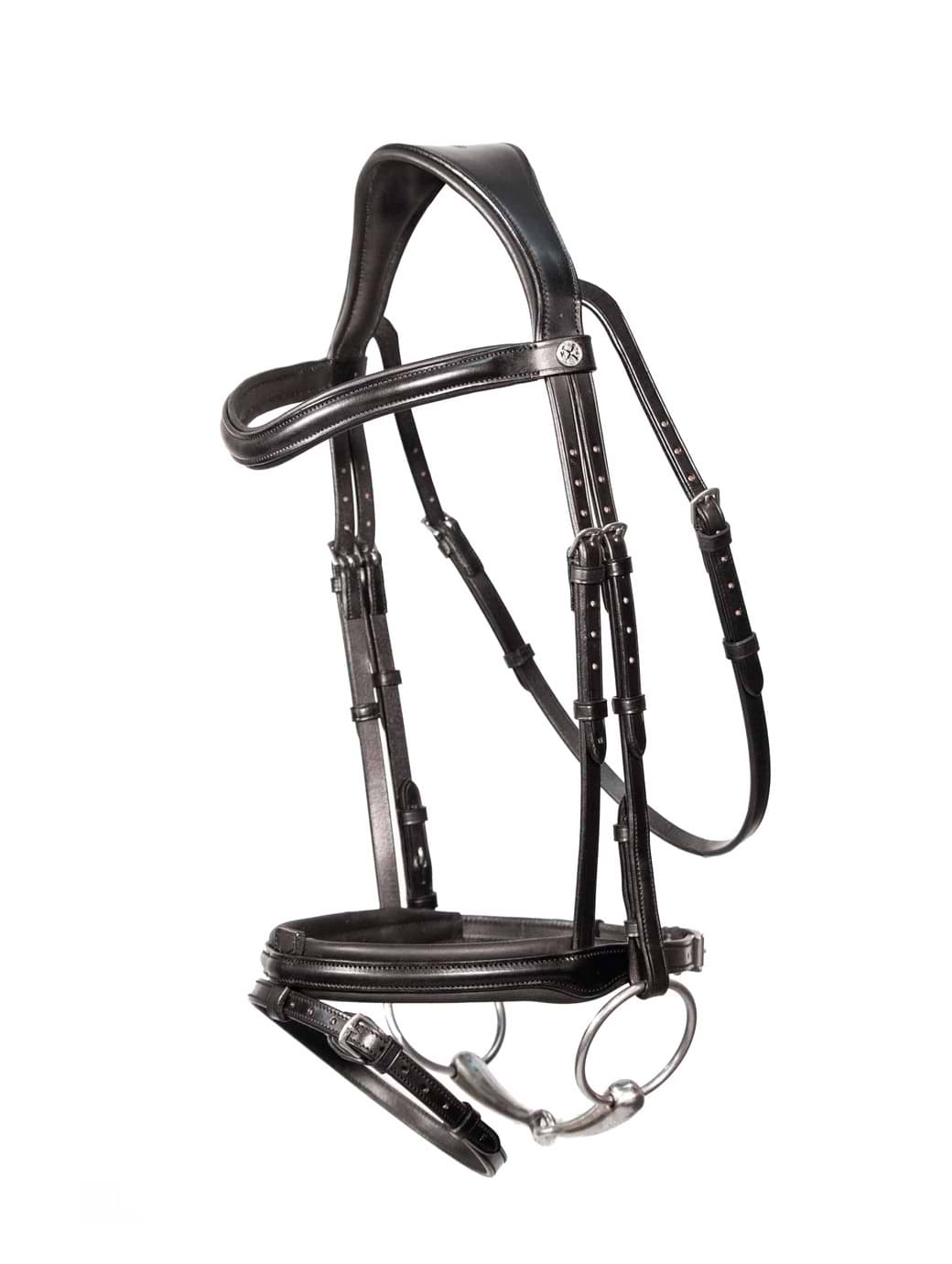 Henry James Saddlery Comfort Flash Bridle - Black
