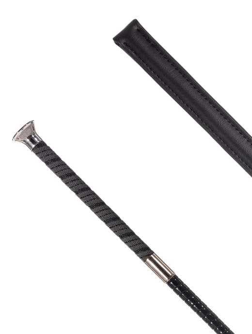 Country Direct York Thin Handle Cushion Bat 50cm Black