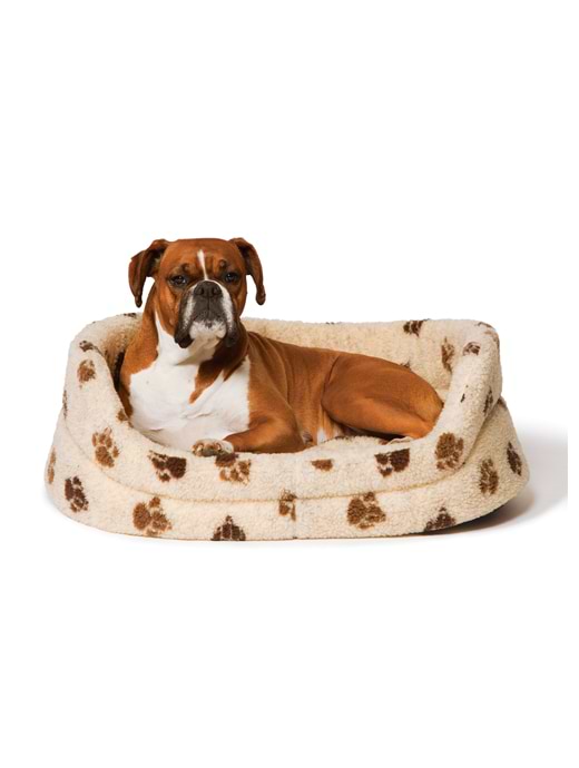 Danish Design Sherpa Fleece Bed Cream